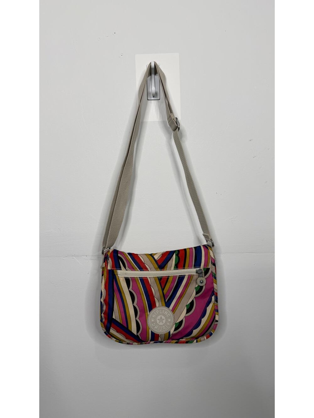 Kipling Attyson Crossbody Shoulder Bag multicolor swirl print